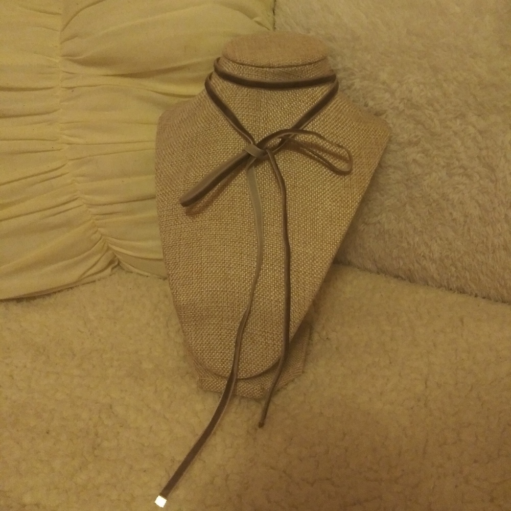 Tie Around Grey Choker